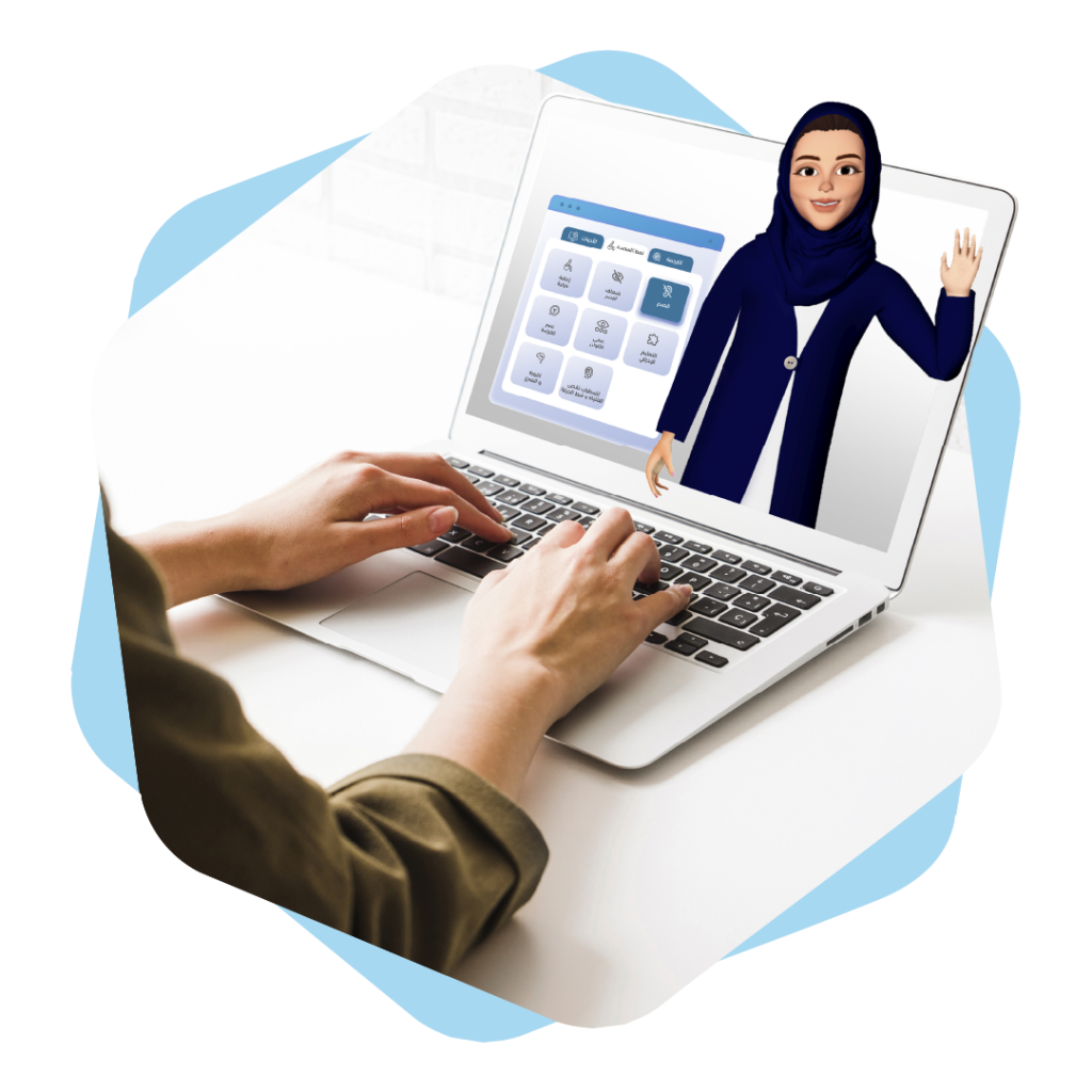 User watching sign language interpretation